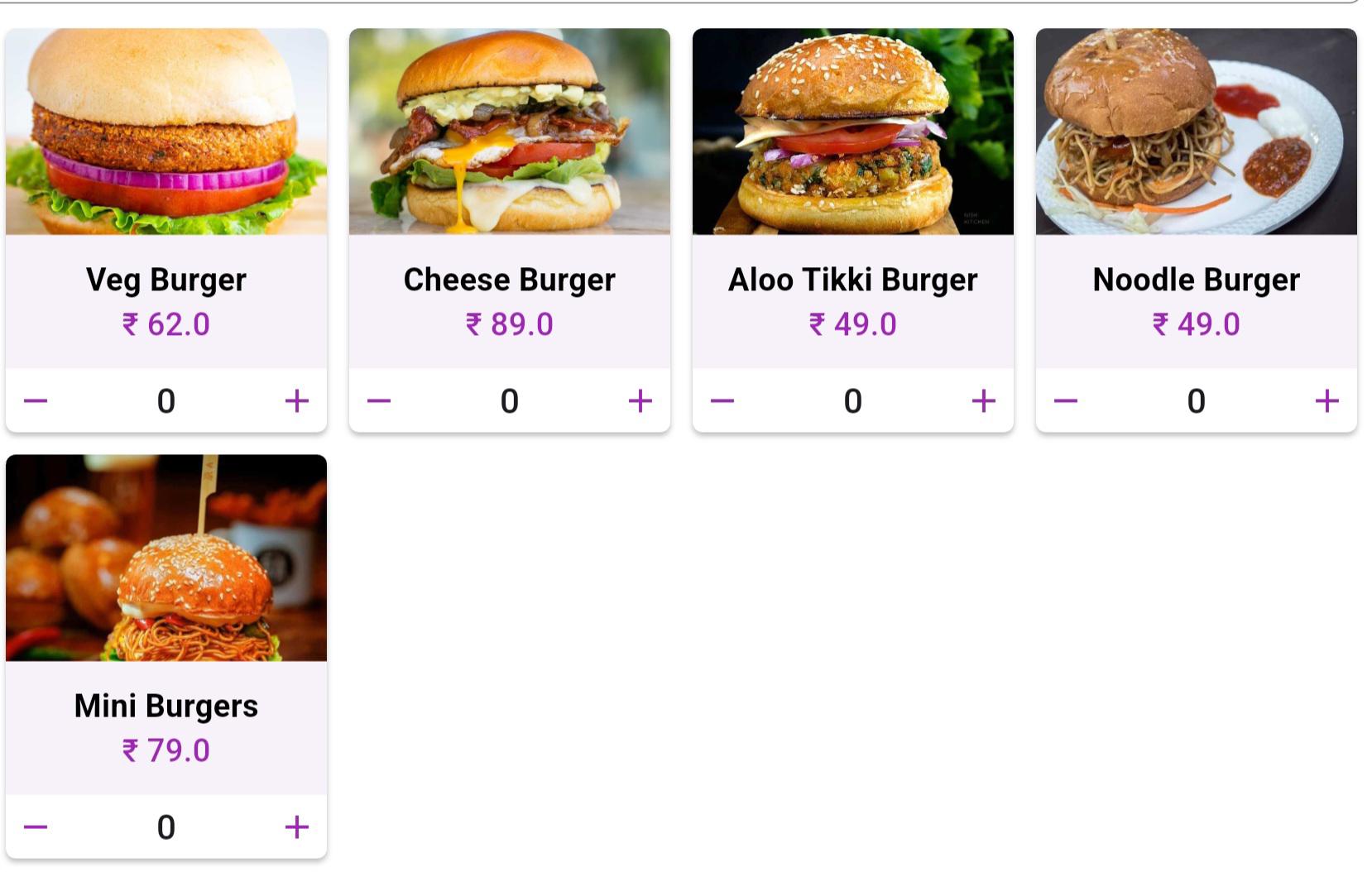 Fast Food Counter